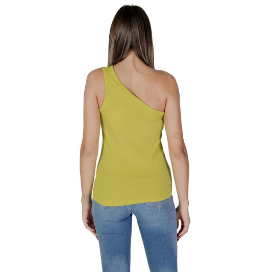 B.Young Yellow Cotton Tops & T-Shirt B.Young Dark Khaki