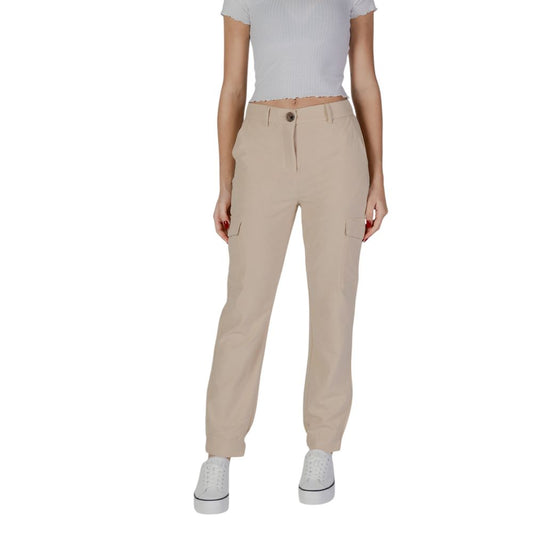 B.Young Beige Polyester Jeans & Pant B.Young Dark Gray