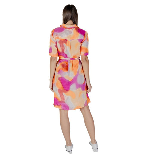 B.Young Orange Cotton Dress B.Young Tan