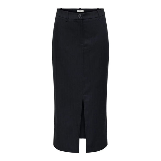 Jacqueline De Yong Gray Polyester Skirt Jacqueline De Yong Black