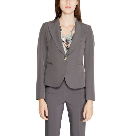 Rinascimento Gray Polyester Suits & Blazer Rinascimento Dim Gray