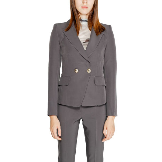 Rinascimento Gray Polyester Suits & Blazer Rinascimento Dim Gray