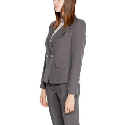 Rinascimento Gray Polyester Suits & Blazer Rinascimento Dim Gray