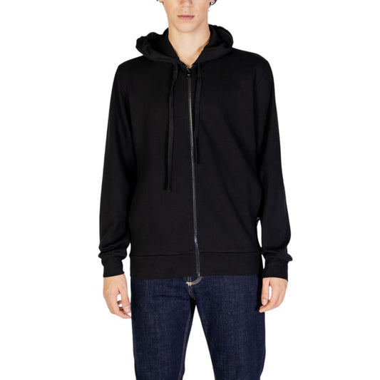Emporio Armani Underwear Black Polyester Sweater Emporio Armani Underwear Black