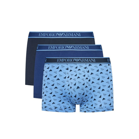 Emporio Armani Underwear Blue Cotton Underwear Emporio Armani Underwear Sky Blue