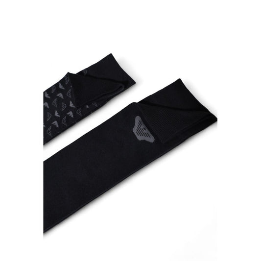 Emporio Armani Underwear Black Cotton Sock Emporio Armani Underwear Black