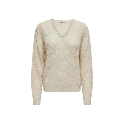 Jacqueline De Yong Cream Marabou Sweater
