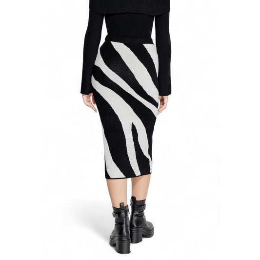 Vero Moda Black Viscose Skirt Vero Moda Black
