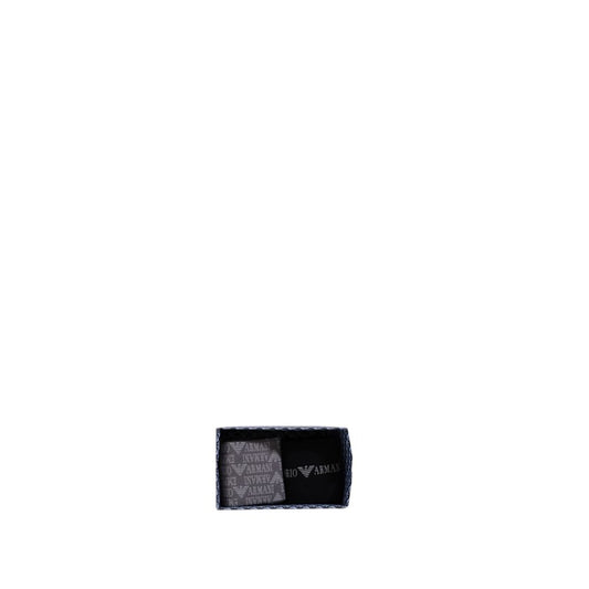 Emporio Armani Underwear Black Cotton Sock Emporio Armani Underwear Black