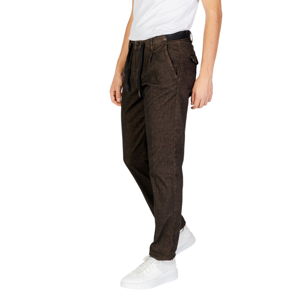 Hamaki-Ho Brown Cotton Casual Pants
