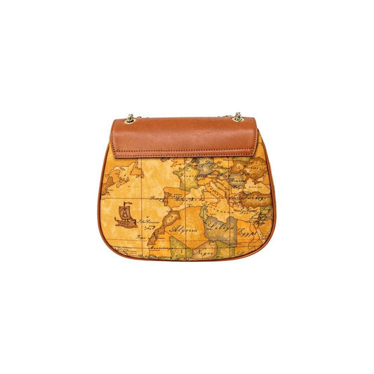 Alviero Martini Prima Classe Beige Leather Handbag Alviero Martini Prima Classe Goldenrod