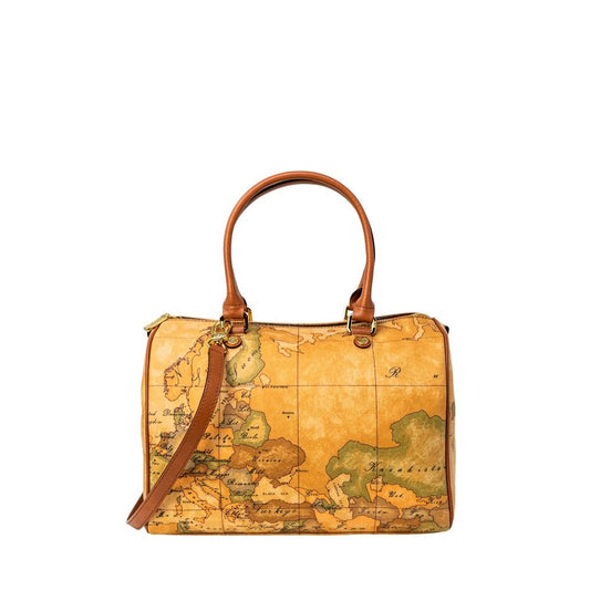 Alviero Martini Prima Classe Beige Leather Handbag Alviero Martini Prima Classe Goldenrod