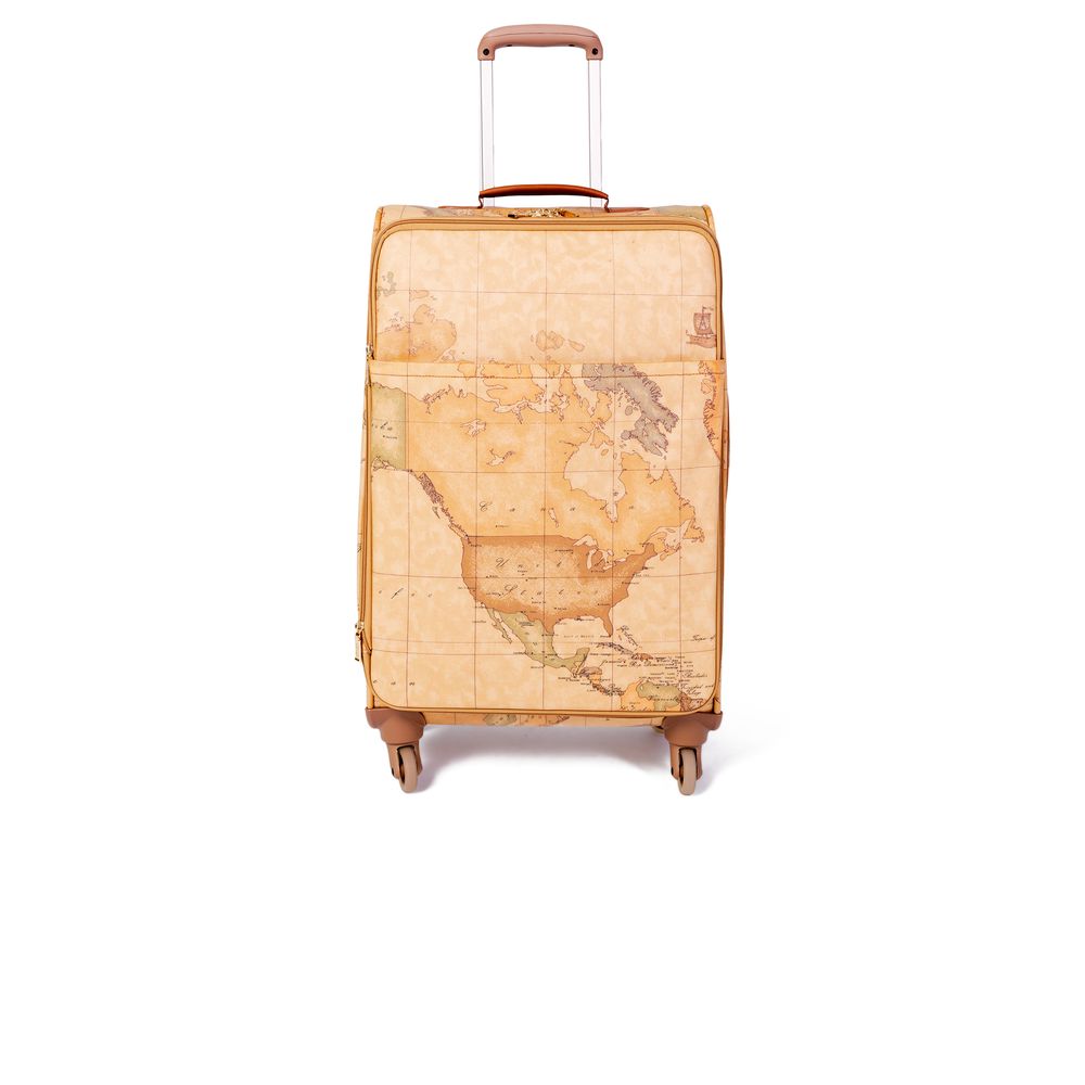 Front view with bag zipped and handles upright.