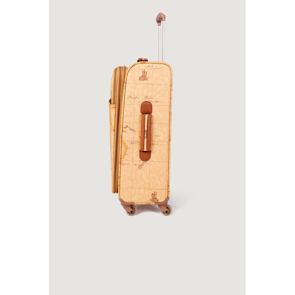 Front view with bag zipped and handles upright.