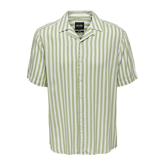Only & Sons Green Viscose Shortsleeve