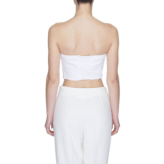 Tommy Hilfiger Jeans White Recycled Cotton Tops & T-Shirt