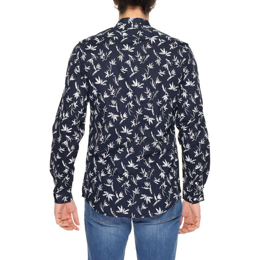 Antony Morato Blue Cotton Shirt Antony Morato Dark Slate Gray