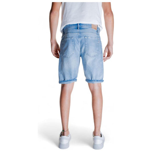 Antony Morato Light Blue Cotton Short Antony Morato Gray