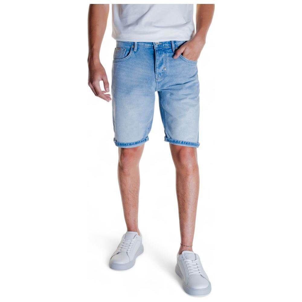 Antony Morato Light Blue Cotton Bermuda AN-13379700236-W29