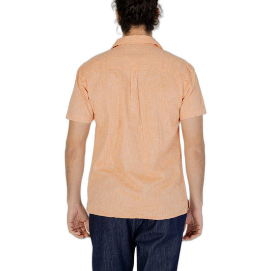 Hamaki-Ho Orange Linen Shirt Hamaki-Ho Tan