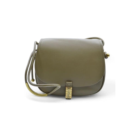PINKO Green Leather Women Crossbody Bag PINKO Dim Gray