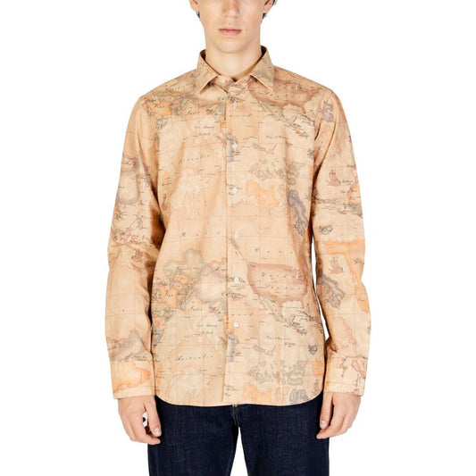 Alviero Martini Prima Classe Beige Polyester Shirt Alviero Martini Prima Classe Wheat