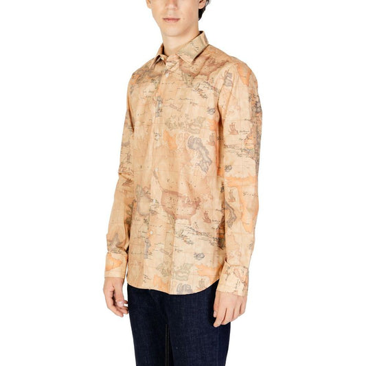 Alviero Martini Prima Classe Beige Polyester Shirt Alviero Martini Prima Classe Tan