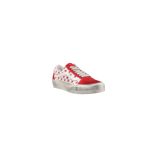 Vans Red Suede Leather Sneaker Vans Light Gray