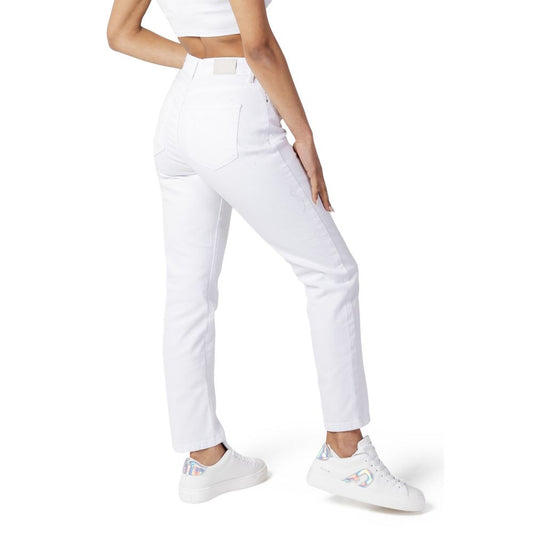 Only White Cotton Jeans & Pant Only Lavender