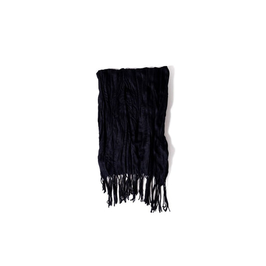 Antony Morato Black Polyester Scarf Antony Morato Black