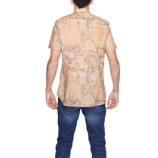 Alviero Martini Prima Classe Beige Polyester Shirt Alviero Martini Prima Classe Tan