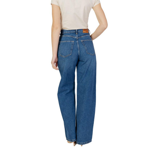 Only Blue Cotton Jeans & Pant Only Light Gray