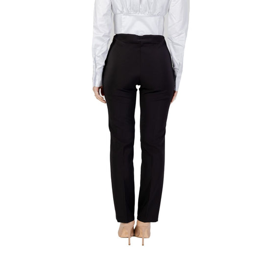 Sandro Ferrone Black Polyester Jeans & Pant Sandro Ferrone Black