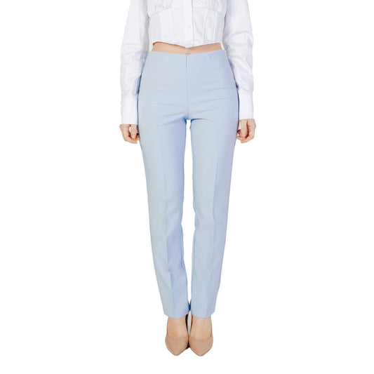 Sandro Ferrone Blue Polyester Jeans & Pant Sandro Ferrone Light Gray