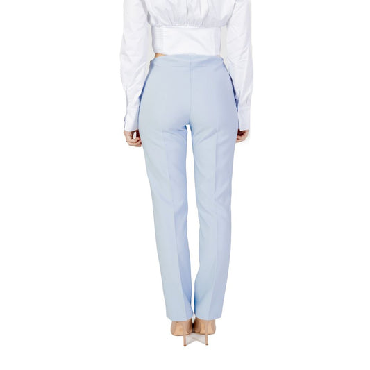 Sandro Ferrone Blue Polyester Jeans & Pant Sandro Ferrone Light Gray