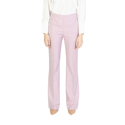 Sandro Ferrone Multicolor Viscose Jeans & Pant Sandro Ferrone Misty Rose