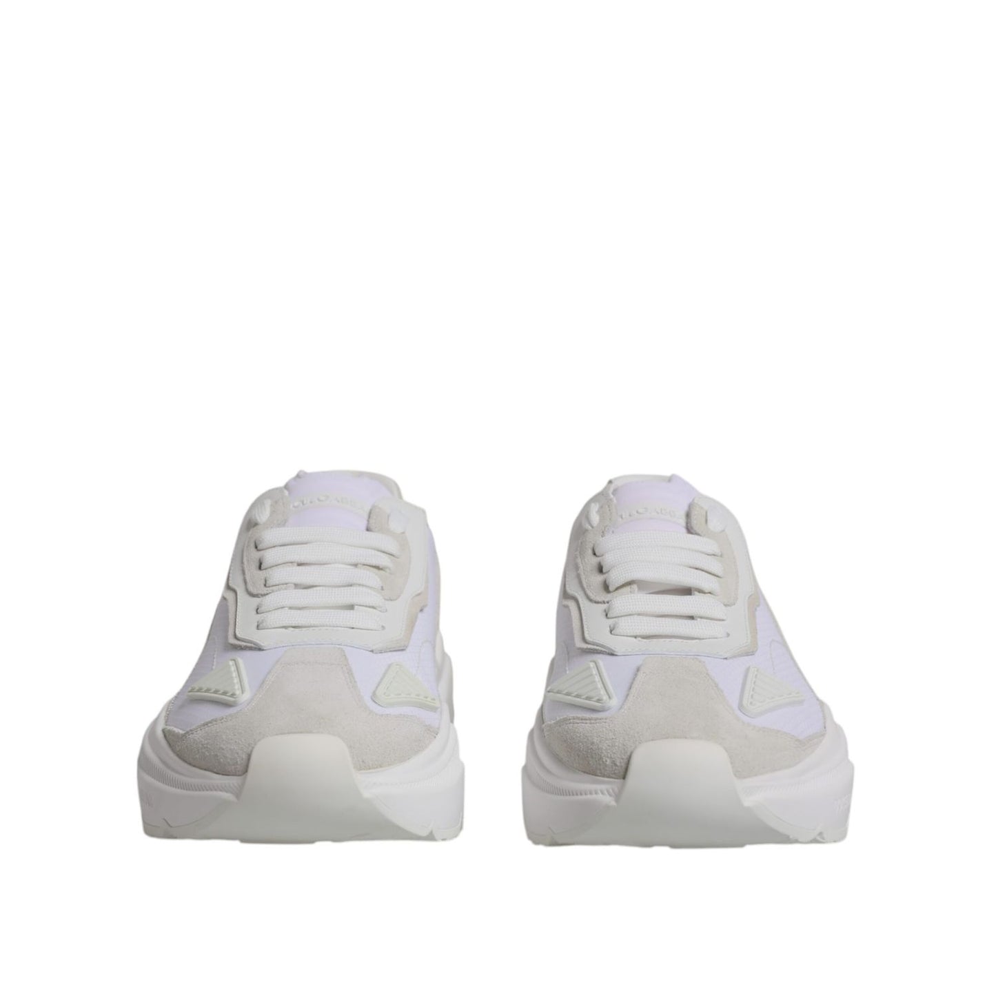 Dolce & Gabbana White Leather Daymaster Low Top Sneakers Shoes