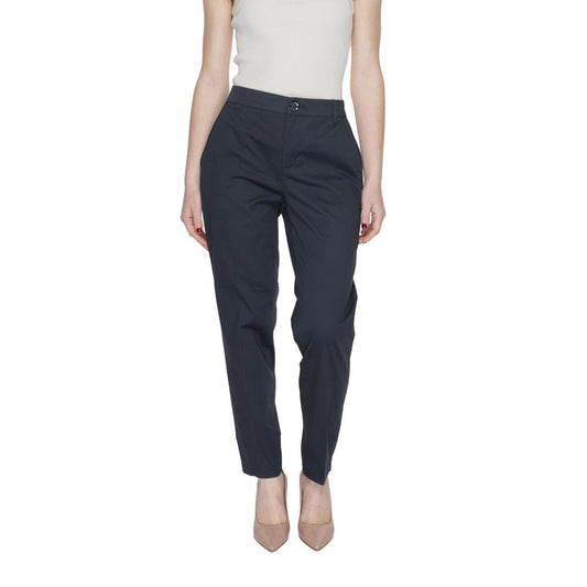 Street One Gray Cotton Jeans & Pant Street One Light Gray