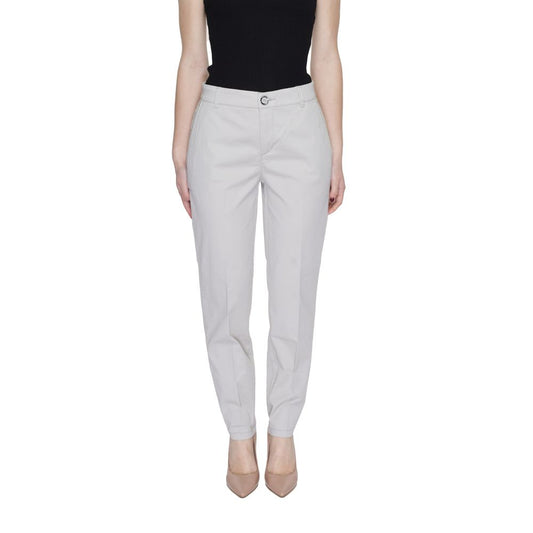 Street One Beige Cotton Jeans & Pant Street One Gray