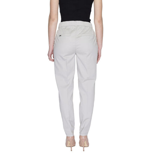 Street One Beige Cotton Jeans & Pant Street One Light Gray