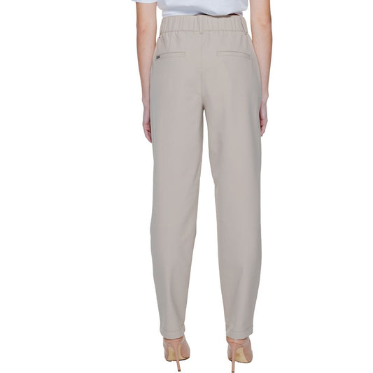 Street One Beige Polyamide Jeans & Pant Street One Gray
