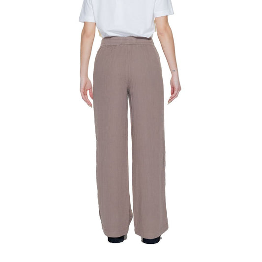 Street One Brown Cotton Jeans & Pant Street One Rosy Brown
