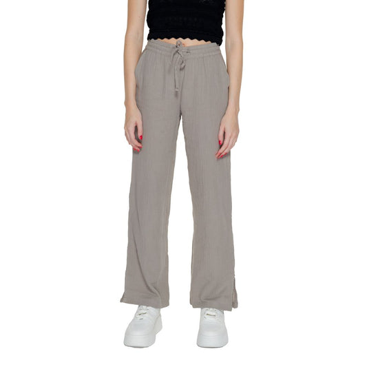 Jacqueline De Yong Beige Cotton Jeans & Pant Jacqueline De Yong Rosy Brown
