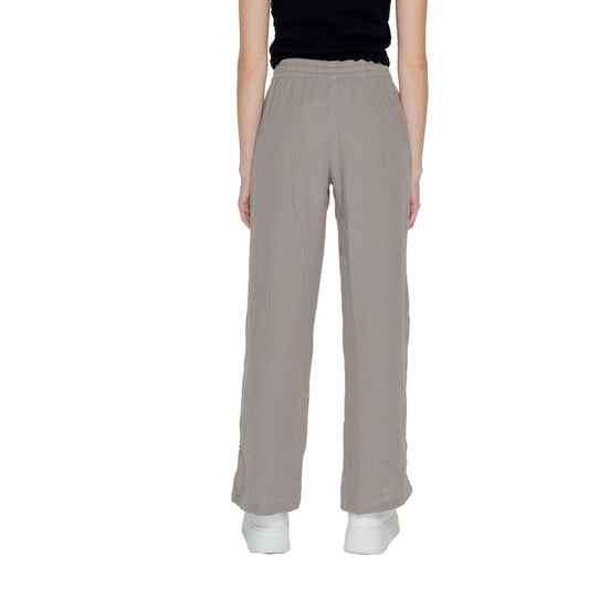 Jacqueline De Yong Beige Cotton Jeans & Pant Jacqueline De Yong Rosy Brown