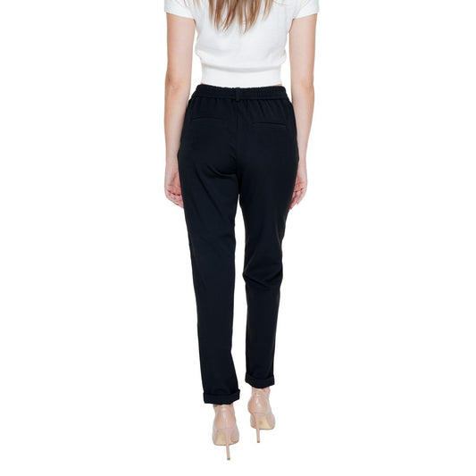 Vero Moda Black Polyester Jeans & Pant Vero Moda Light Gray