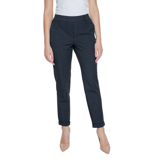 Vero Moda Gray Polyester Jeans & Pant Vero Moda Gray
