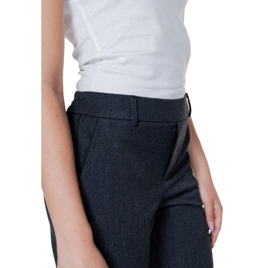Vero Moda Gray Polyester Jeans & Pant Vero Moda Black