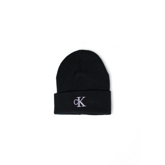 Calvin Klein Jeans Black Recycled Polyester Hat Calvin Klein Jeans Black