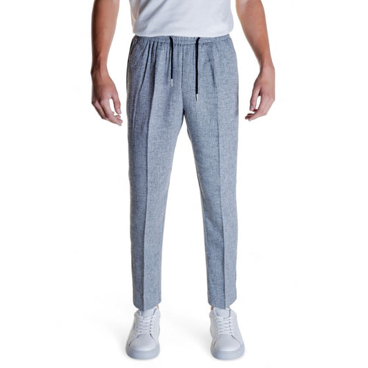 Antony Morato Black Linen Jeans & Pant Antony Morato Dark Gray