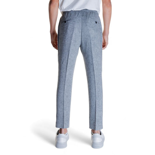 Antony Morato Black Linen Jeans & Pant Antony Morato Dark Gray